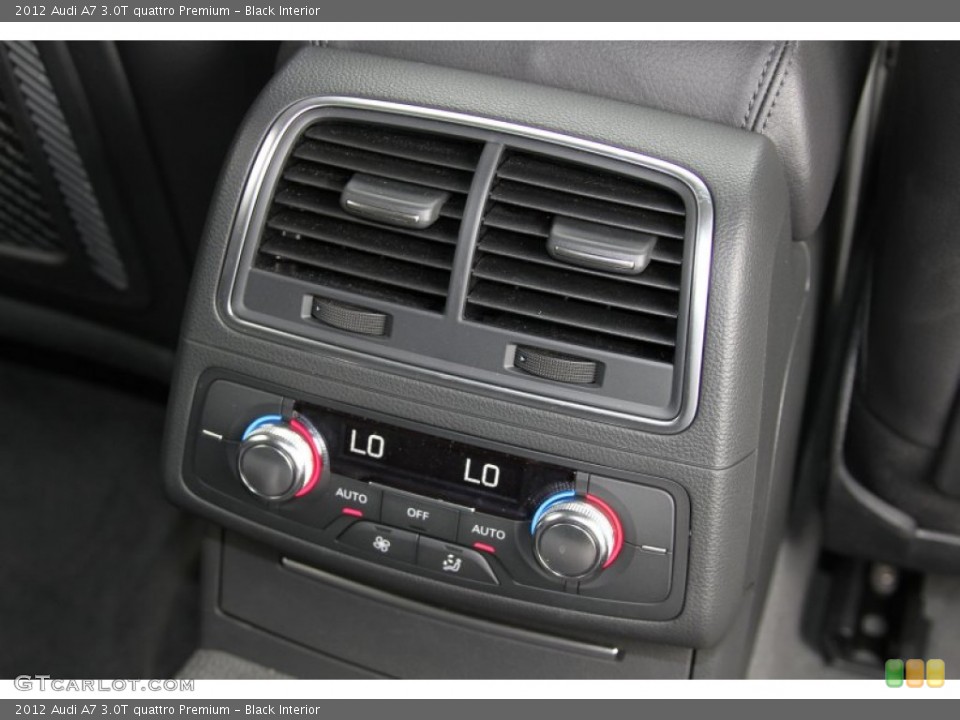 Black Interior Controls for the 2012 Audi A7 3.0T quattro Premium #66603343