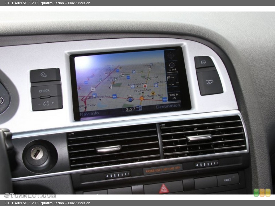 Black Interior Navigation for the 2011 Audi S6 5.2 FSI quattro Sedan #66603617