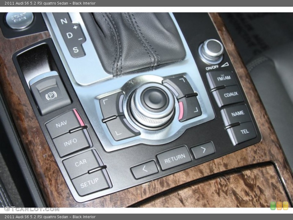 Black Interior Controls for the 2011 Audi S6 5.2 FSI quattro Sedan #66603666