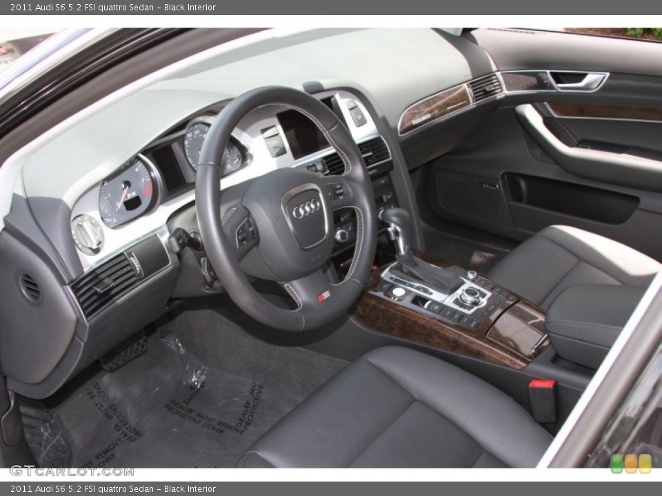 Black Interior Prime Interior for the 2011 Audi S6 5.2 FSI quattro Sedan #66603731