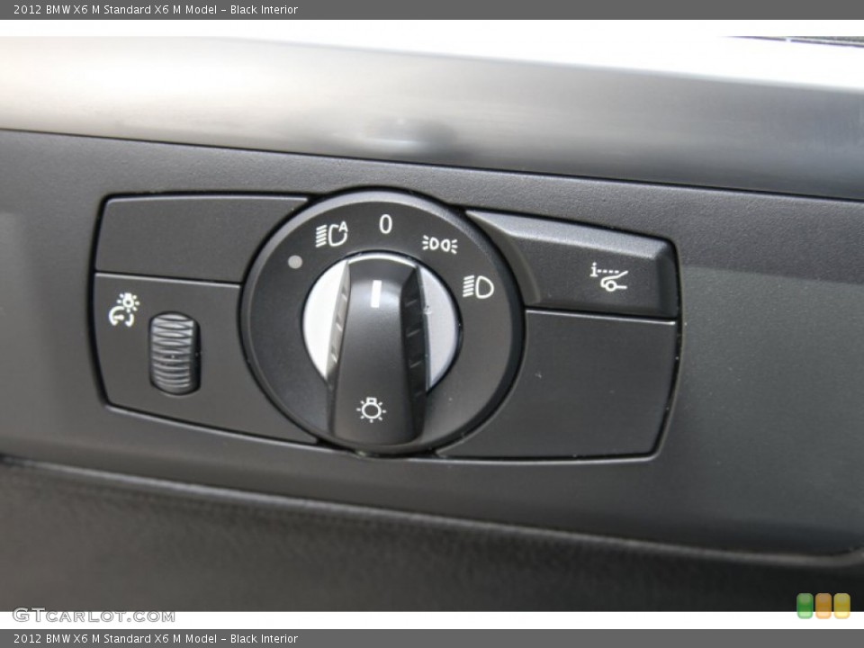 Black Interior Controls for the 2012 BMW X6 M  #66604263