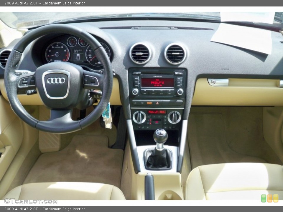 Cardamom Beige Interior Dashboard for the 2009 Audi A3 2.0T #66604809