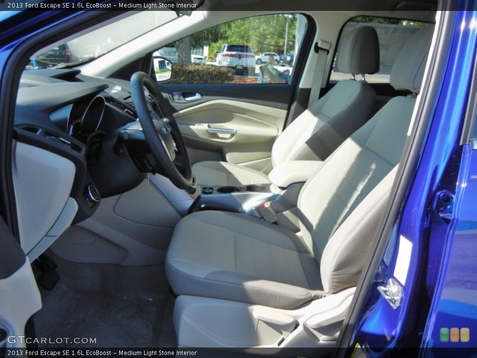 Medium Light Stone Interior Front Seat for the 2013 Ford Escape SE 1.6L EcoBoost #66609123