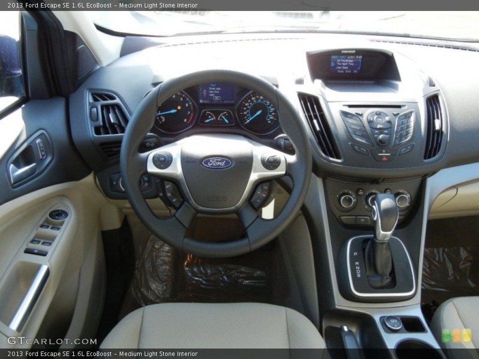Medium Light Stone Interior Dashboard for the 2013 Ford Escape SE 1.6L EcoBoost #66609141