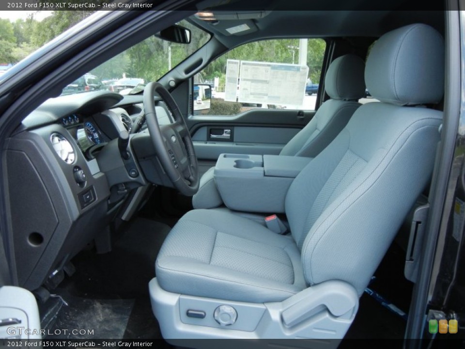 Steel Gray Interior Photo for the 2012 Ford F150 XLT SuperCab #66609885