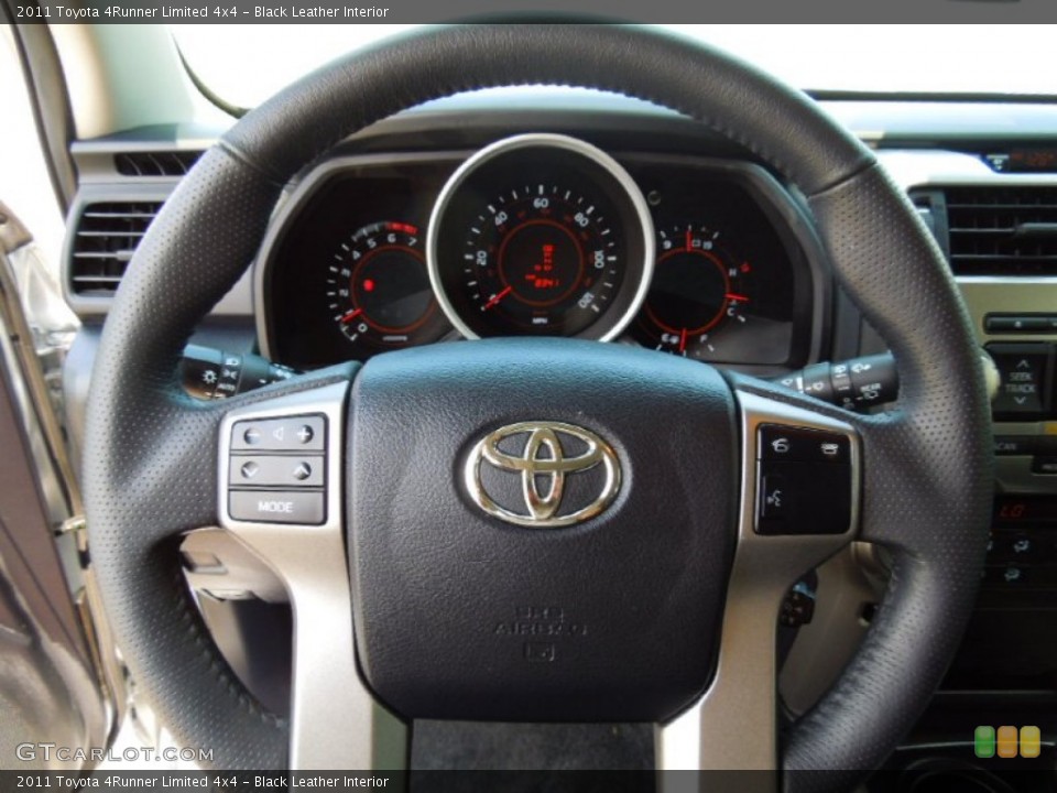 Black Leather Interior Steering Wheel for the 2011 Toyota 4Runner Limited 4x4 #66610483