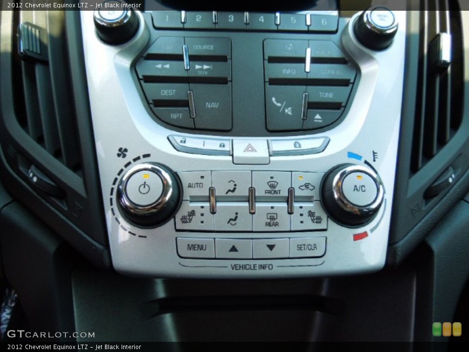 Jet Black Interior Controls for the 2012 Chevrolet Equinox LTZ #66612145
