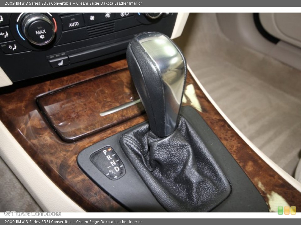 Cream Beige Dakota Leather Interior Transmission for the 2009 BMW 3 Series 335i Convertible #66613042