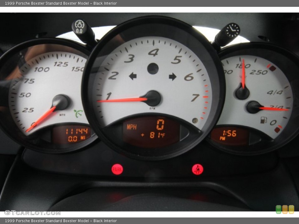 Black Interior Gauges for the 1999 Porsche Boxster  #66613537