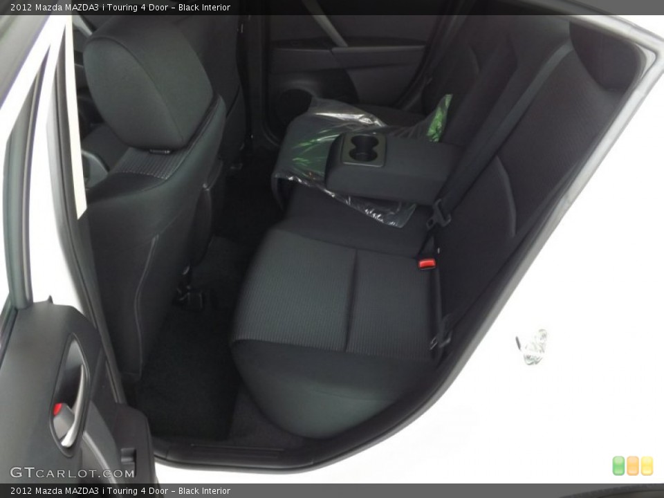 Black Interior Rear Seat for the 2012 Mazda MAZDA3 i Touring 4 Door #66613781