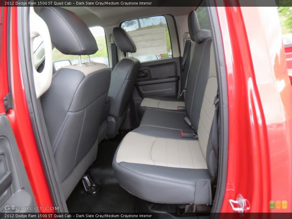 Dark Slate Gray/Medium Graystone Interior Photo for the 2012 Dodge Ram 1500 ST Quad Cab #66616547
