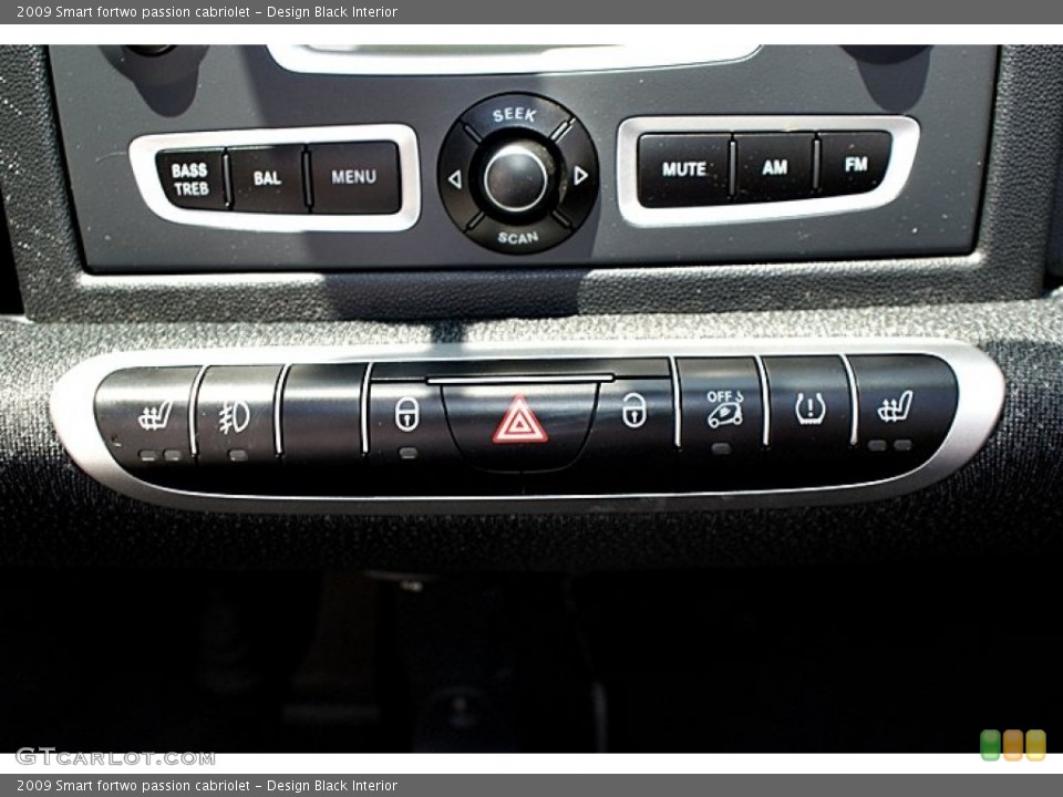 Design Black Interior Controls for the 2009 Smart fortwo passion cabriolet #66616955