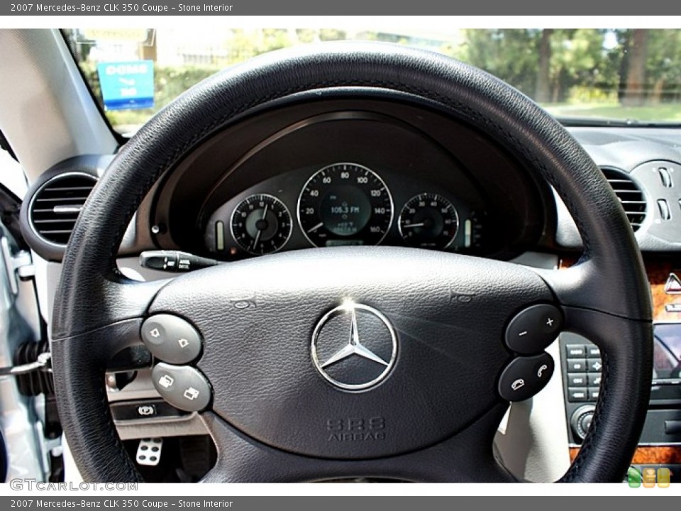 Stone Interior Steering Wheel for the 2007 Mercedes-Benz CLK 350 Coupe #66617255