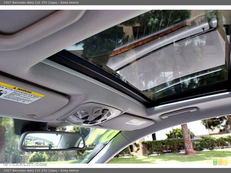 Stone Interior Sunroof for the 2007 Mercedes-Benz CLK 350 Coupe #66617363