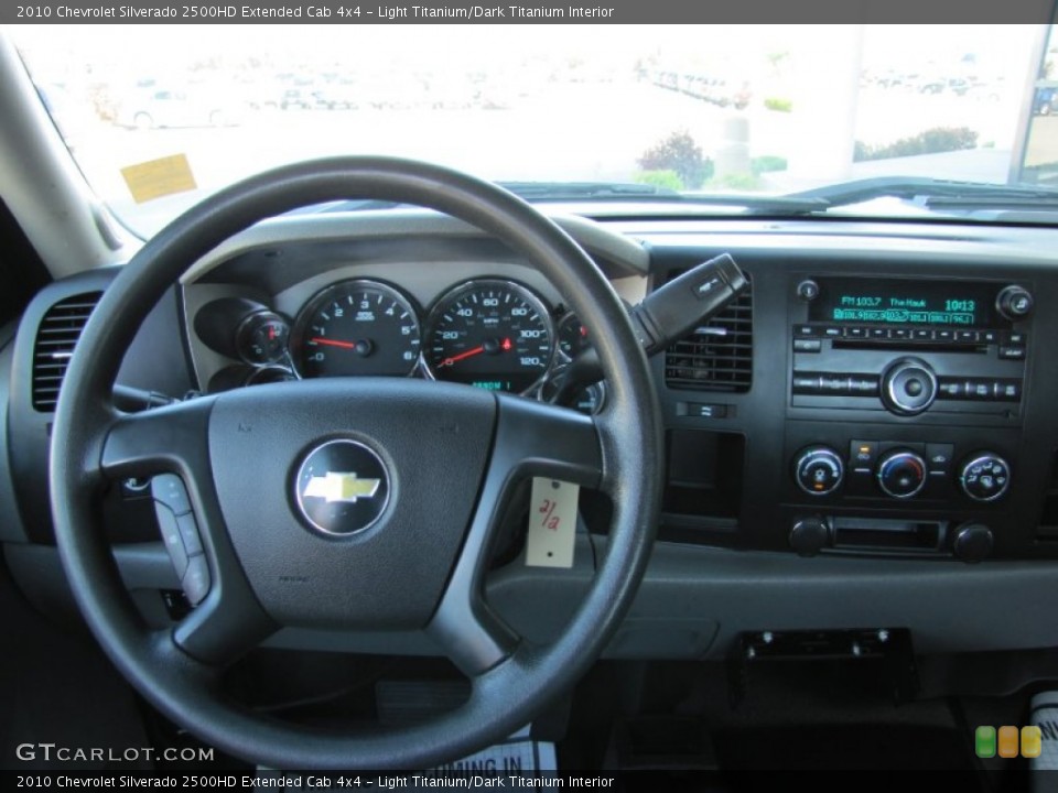 Light Titanium/Dark Titanium Interior Dashboard for the 2010 Chevrolet Silverado 2500HD Extended Cab 4x4 #66618800