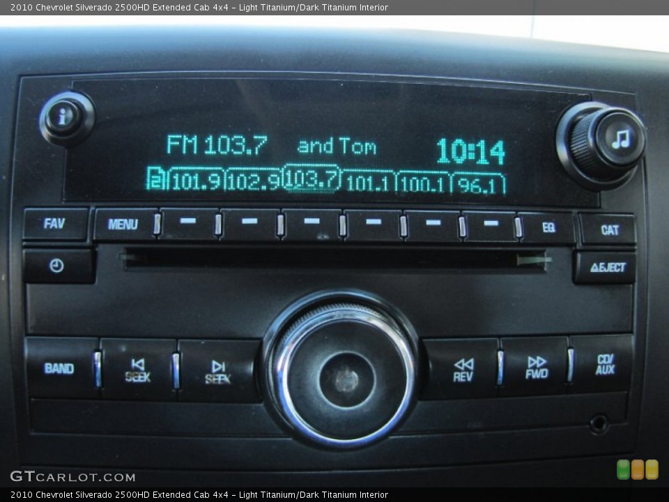 Light Titanium/Dark Titanium Interior Audio System for the 2010 Chevrolet Silverado 2500HD Extended Cab 4x4 #66618878