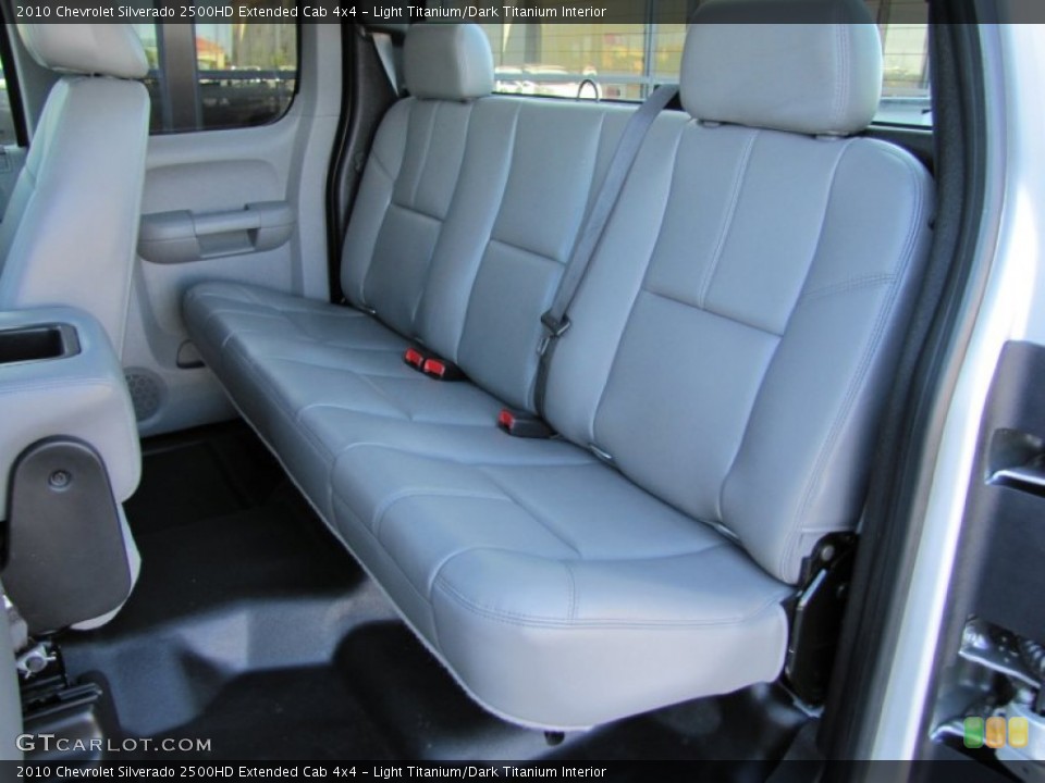 Light Titanium/Dark Titanium Interior Rear Seat for the 2010 Chevrolet Silverado 2500HD Extended Cab 4x4 #66618925