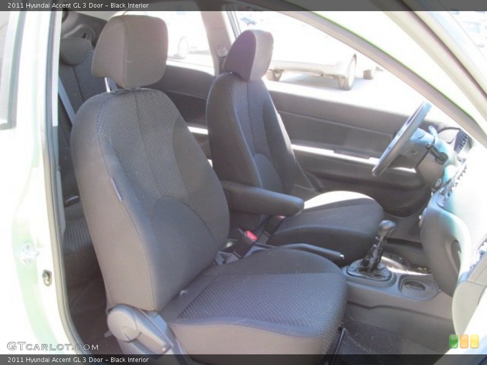 Black Interior Photo for the 2011 Hyundai Accent GL 3 Door #66621857