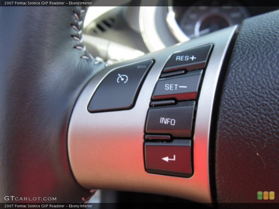 Ebony Interior Controls for the 2007 Pontiac Solstice GXP Roadster #66624020