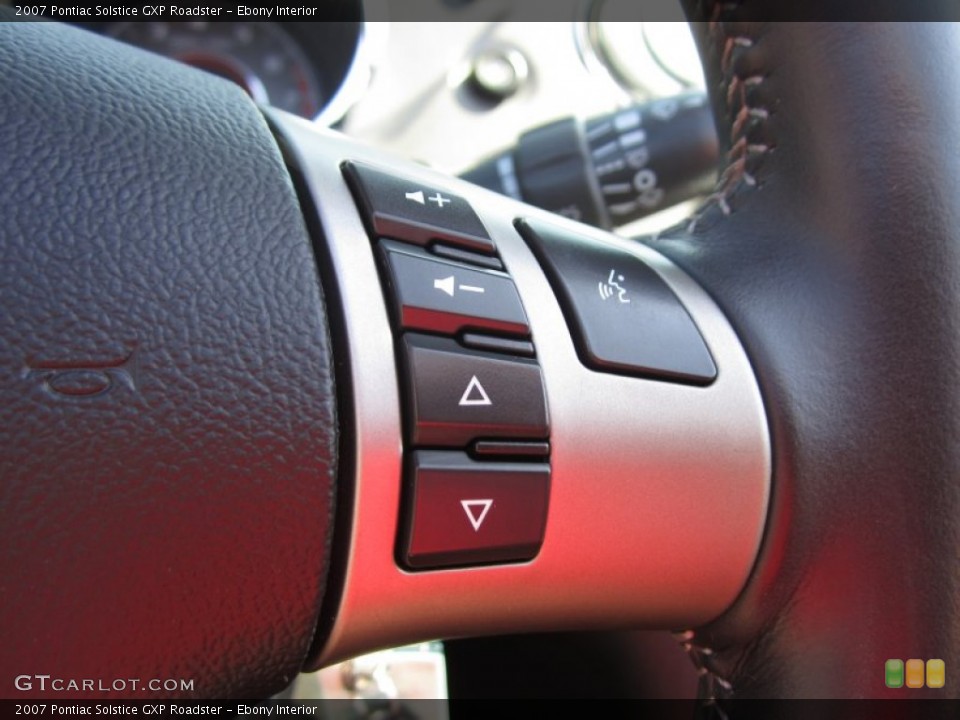 Ebony Interior Controls for the 2007 Pontiac Solstice GXP Roadster #66624029