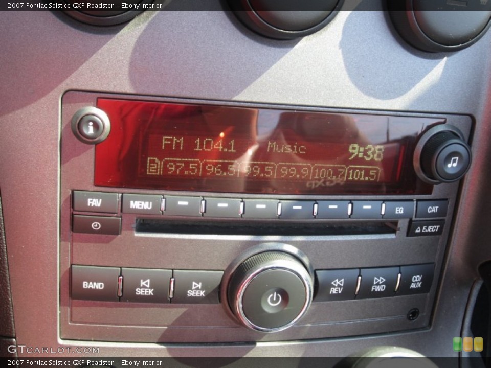 Ebony Interior Audio System for the 2007 Pontiac Solstice GXP Roadster #66624048