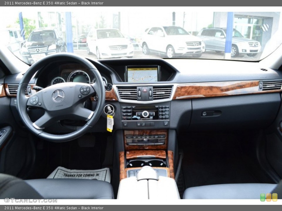 Black Interior Dashboard for the 2011 Mercedes-Benz E 350 4Matic Sedan #66625322