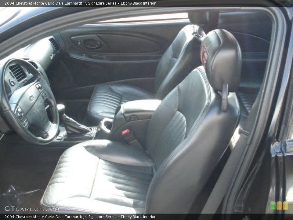 Ebony Black Interior Front Seat for the 2004 Chevrolet Monte Carlo Dale Earnhardt Jr. Signature Series #66625676