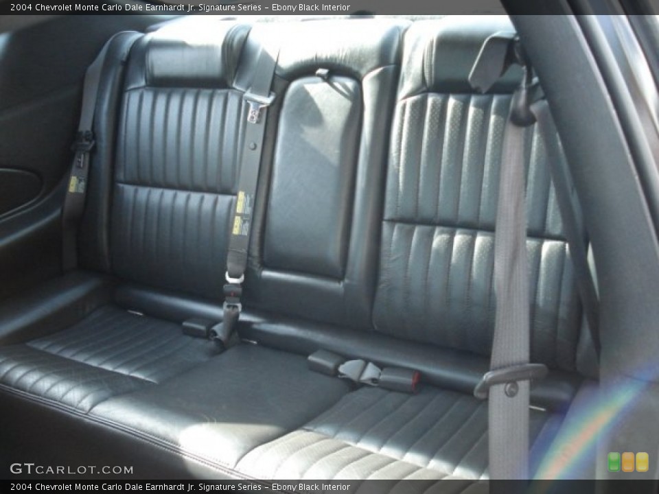 Ebony Black Interior Rear Seat for the 2004 Chevrolet Monte Carlo Dale Earnhardt Jr. Signature Series #66625685