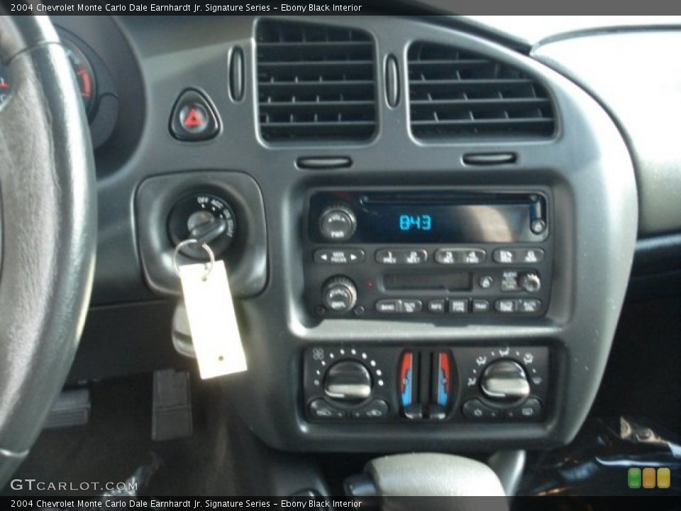 Ebony Black Interior Controls for the 2004 Chevrolet Monte Carlo Dale Earnhardt Jr. Signature Series #66625694