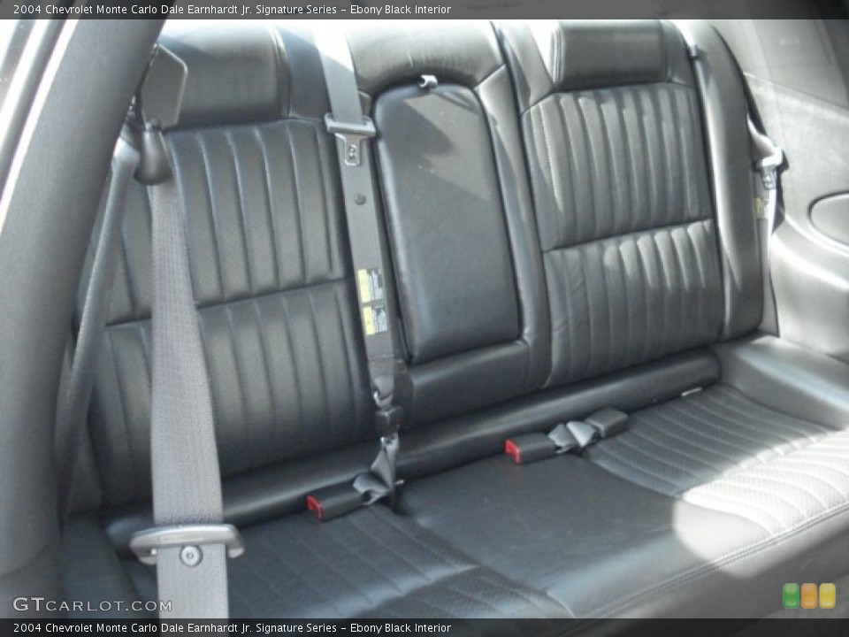 Ebony Black Interior Rear Seat for the 2004 Chevrolet Monte Carlo Dale Earnhardt Jr. Signature Series #66625826