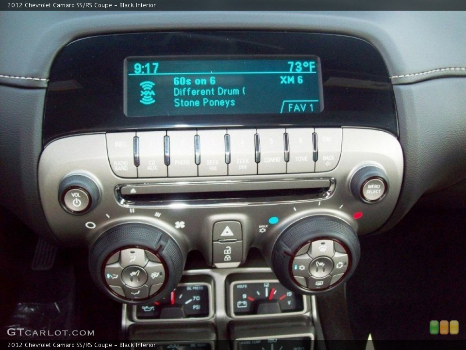 Black Interior Controls for the 2012 Chevrolet Camaro SS/RS Coupe #66626843