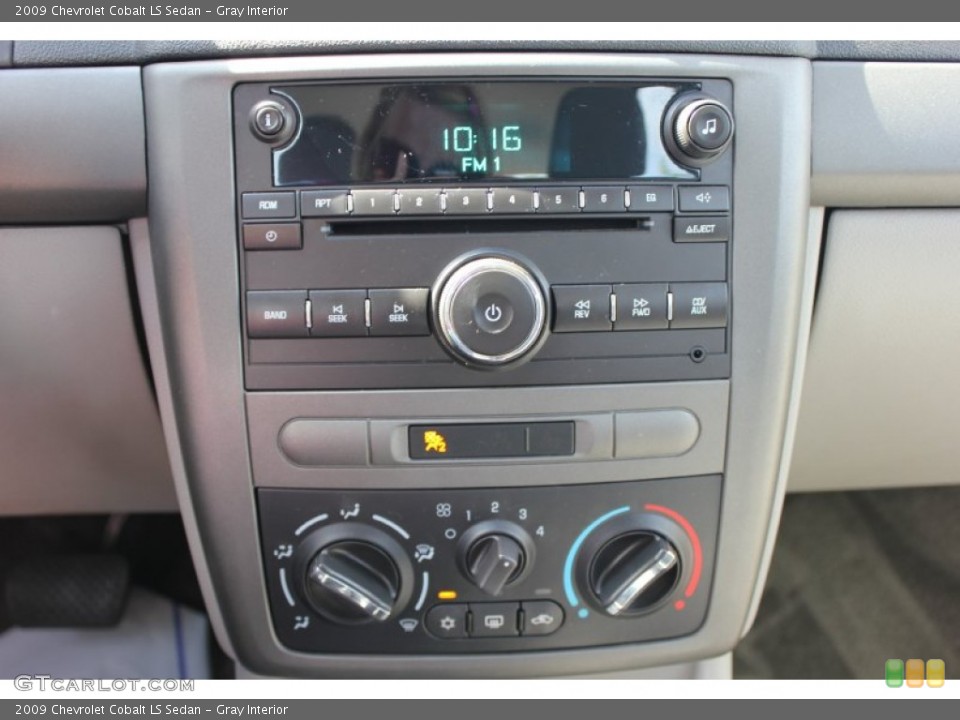 Gray Interior Controls for the 2009 Chevrolet Cobalt LS Sedan #66627032