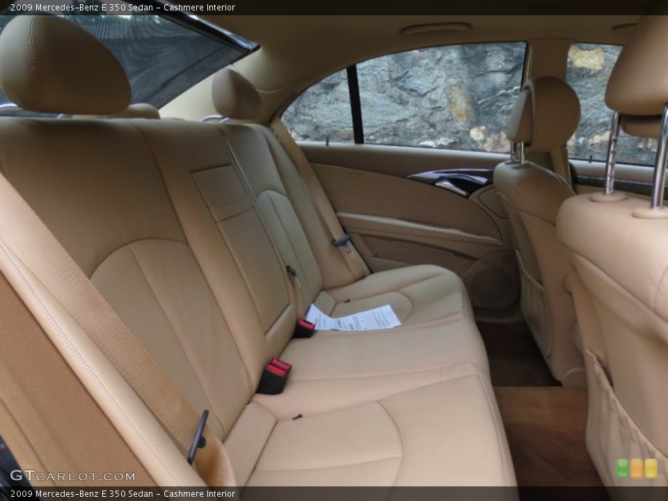 Cashmere Interior Rear Seat for the 2009 Mercedes-Benz E 350 Sedan #66627488