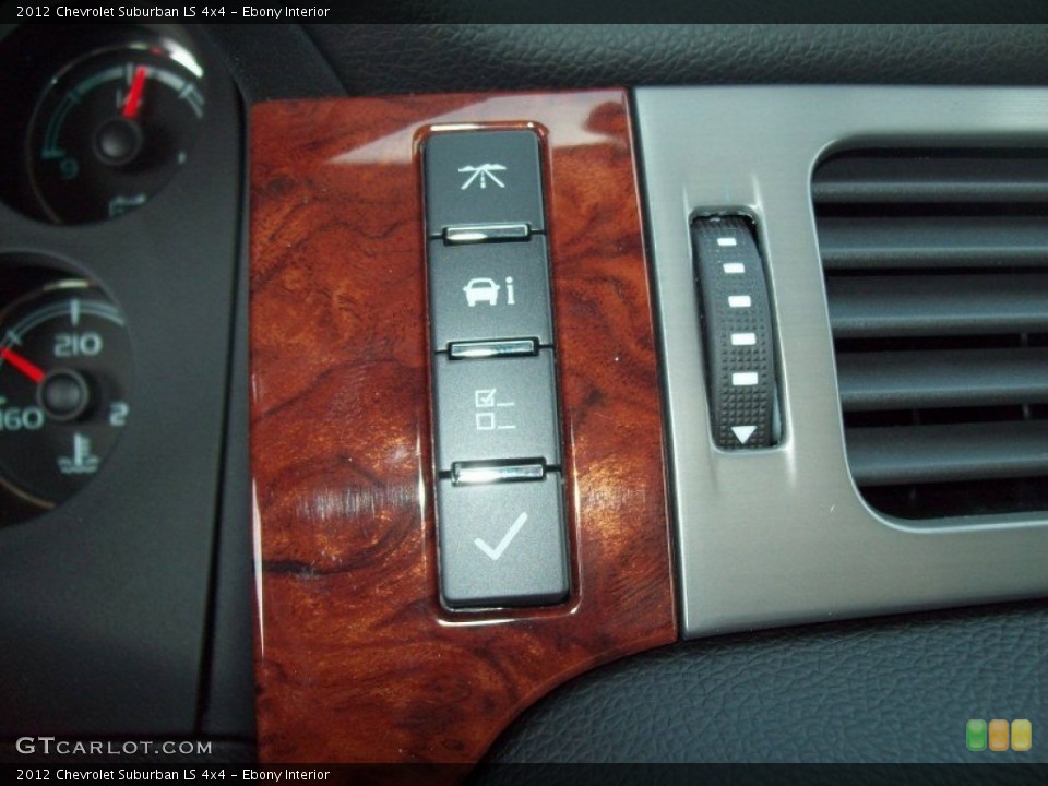 Ebony Interior Controls for the 2012 Chevrolet Suburban LS 4x4 #66627599
