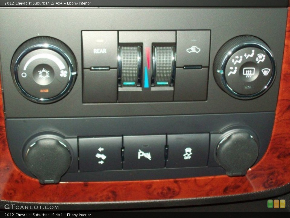 Ebony Interior Controls for the 2012 Chevrolet Suburban LS 4x4 #66627608