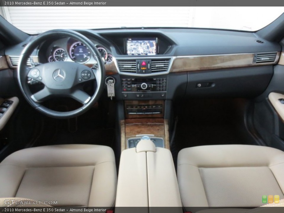 Almond Beige Interior Dashboard for the 2010 Mercedes-Benz E 350 Sedan #66627782