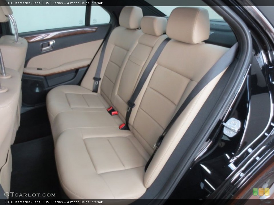 Almond Beige Interior Rear Seat for the 2010 Mercedes-Benz E 350 Sedan #66627803