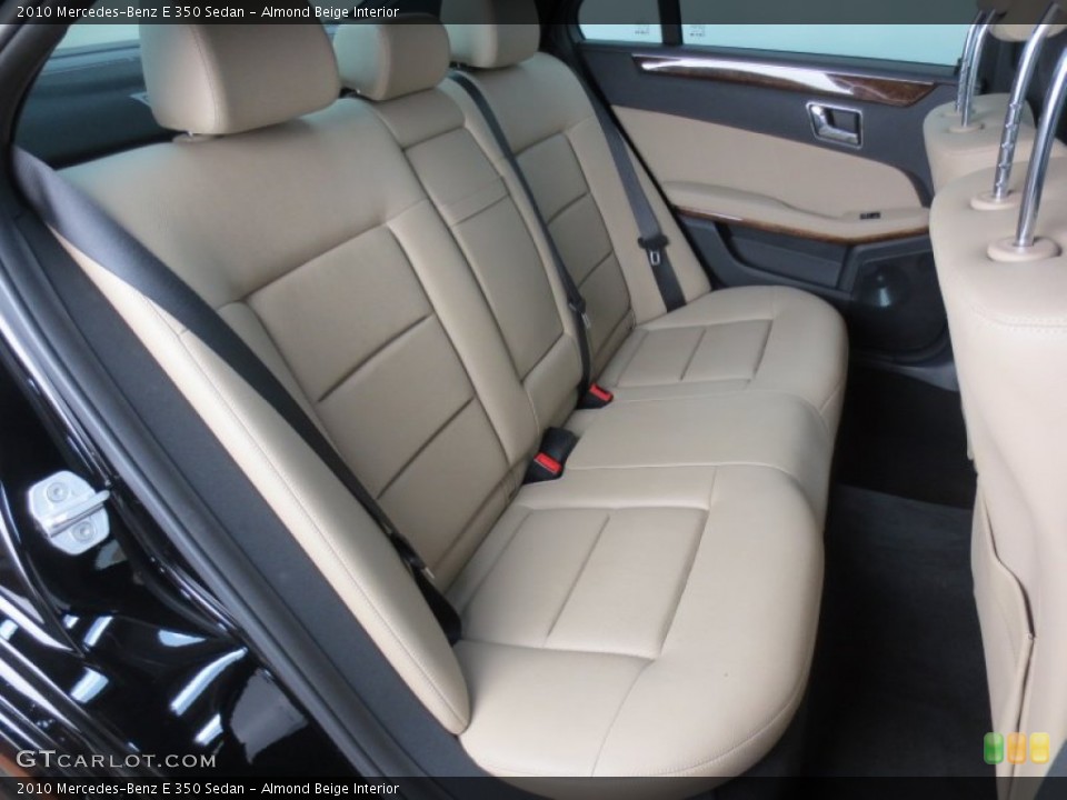 Almond Beige Interior Rear Seat for the 2010 Mercedes-Benz E 350 Sedan #66627812