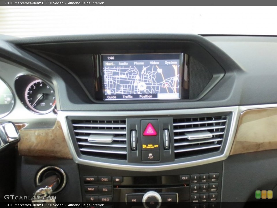 Almond Beige Interior Controls for the 2010 Mercedes-Benz E 350 Sedan #66627890