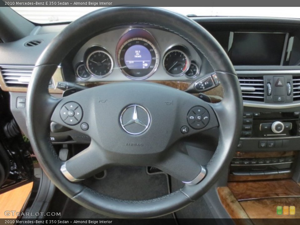 Almond Beige Interior Steering Wheel for the 2010 Mercedes-Benz E 350 Sedan #66627983
