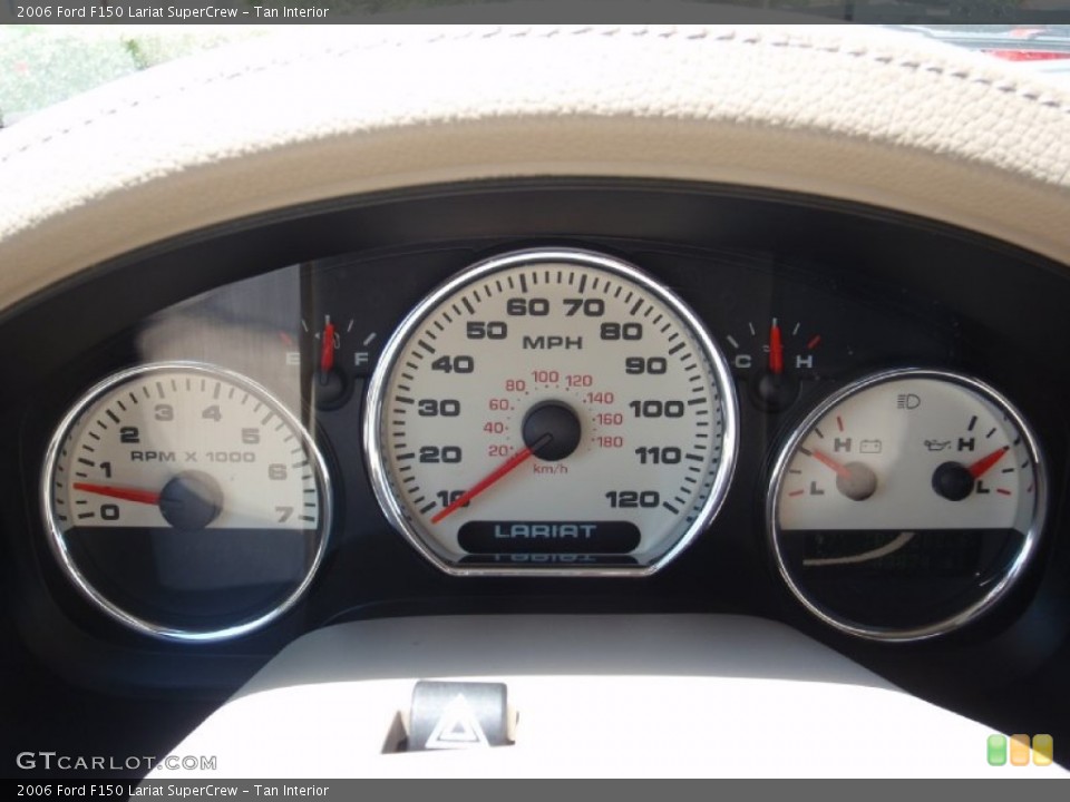 Tan Interior Gauges for the 2006 Ford F150 Lariat SuperCrew #66629060