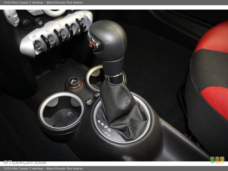 Black/Rooster Red Interior Transmission for the 2009 Mini Cooper S Hardtop #66629498