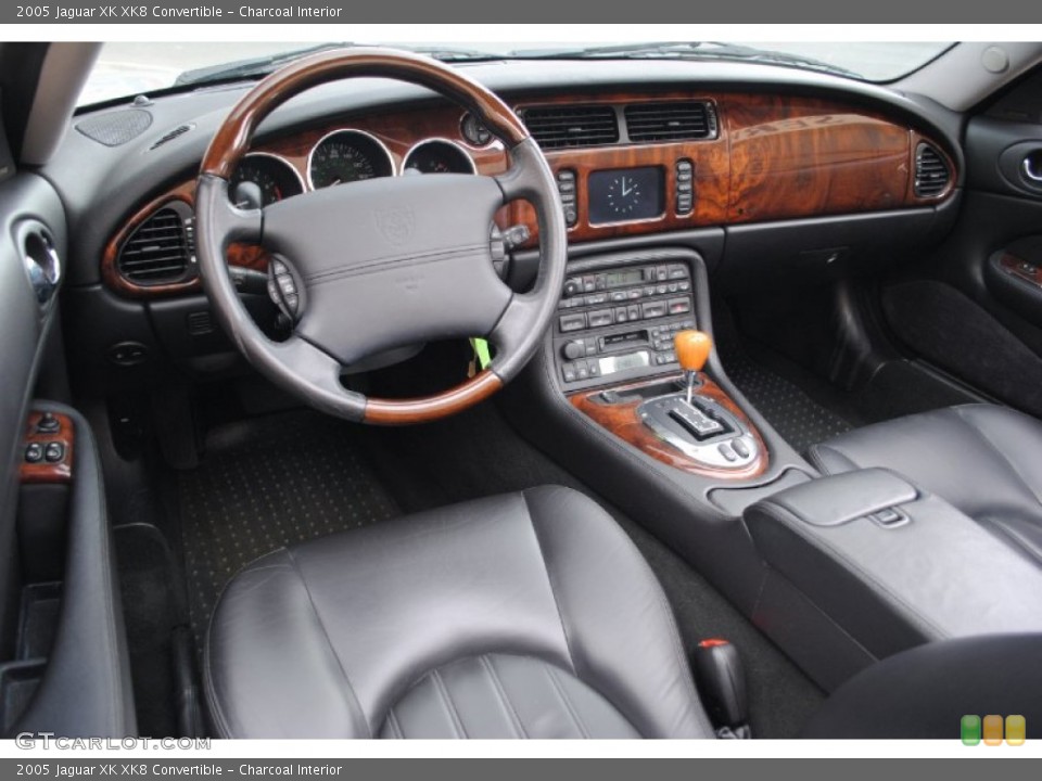 Charcoal Interior Prime Interior for the 2005 Jaguar XK XK8 Convertible #66630167