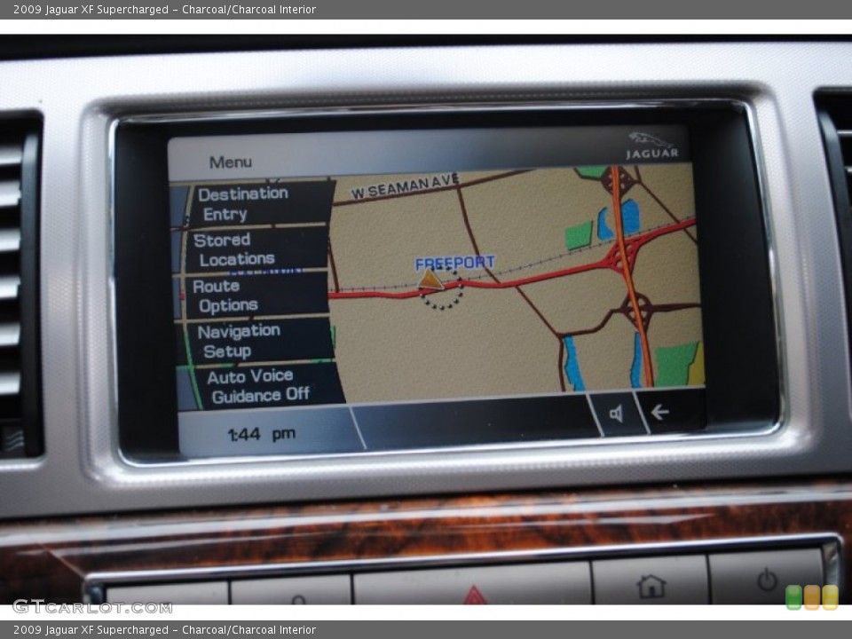 Charcoal/Charcoal Interior Navigation for the 2009 Jaguar XF Supercharged #66630398