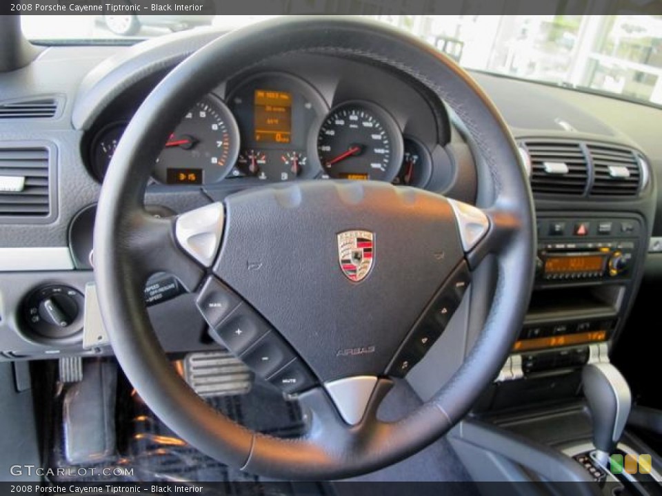 Black Interior Steering Wheel for the 2008 Porsche Cayenne Tiptronic #66631633