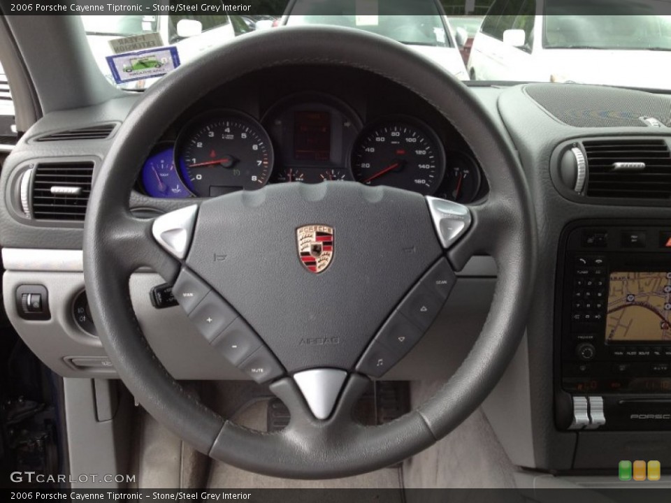 Stone/Steel Grey Interior Steering Wheel for the 2006 Porsche Cayenne Tiptronic #66634067