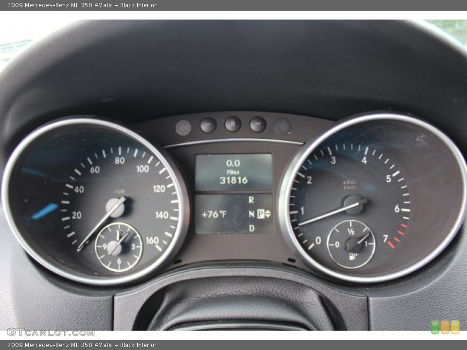 Black Interior Gauges for the 2009 Mercedes-Benz ML 350 4Matic #66635936