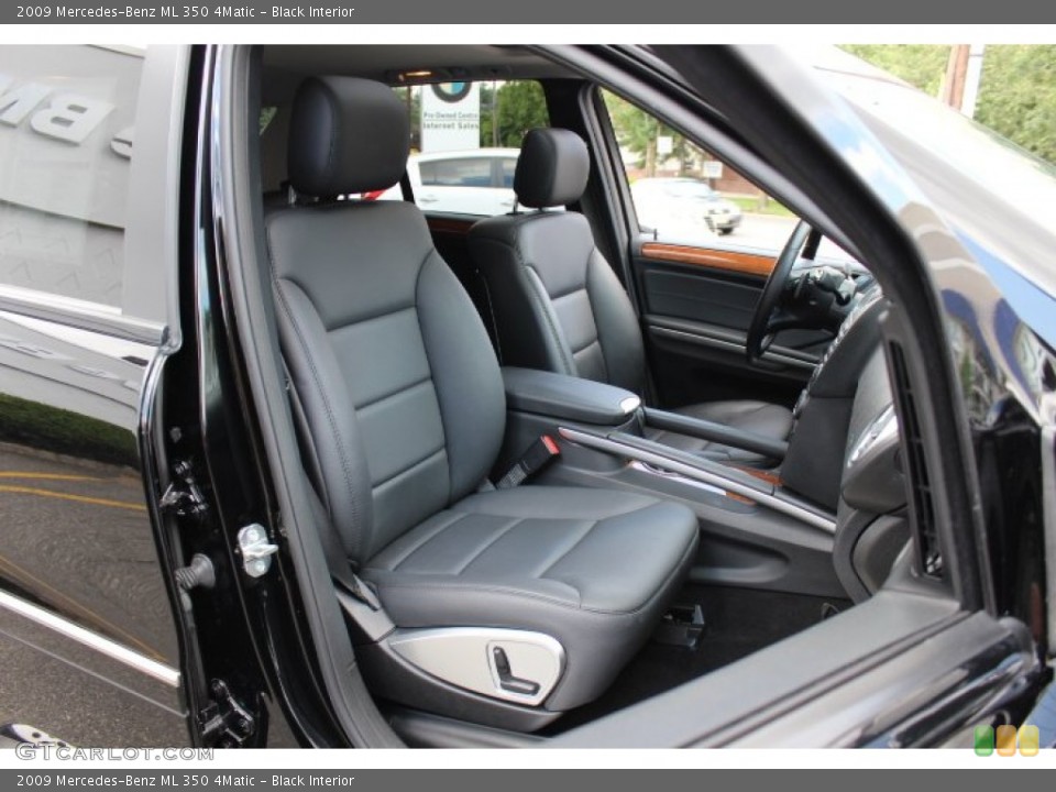Black Interior Front Seat for the 2009 Mercedes-Benz ML 350 4Matic #66636035