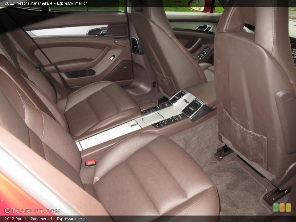 Espresso Interior Rear Seat for the 2012 Porsche Panamera 4 #66636656