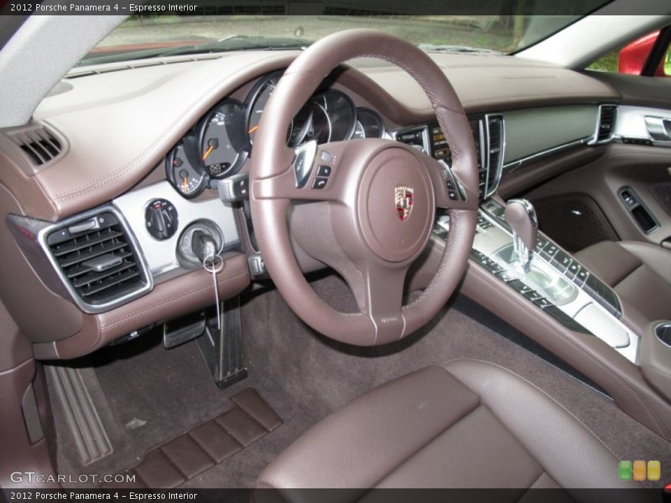Espresso Interior Steering Wheel for the 2012 Porsche Panamera 4 #66636692